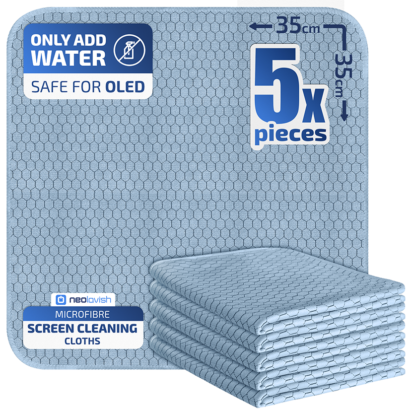 Neolavish Microfiber Screen Cleaning Cloth – 5 Pack