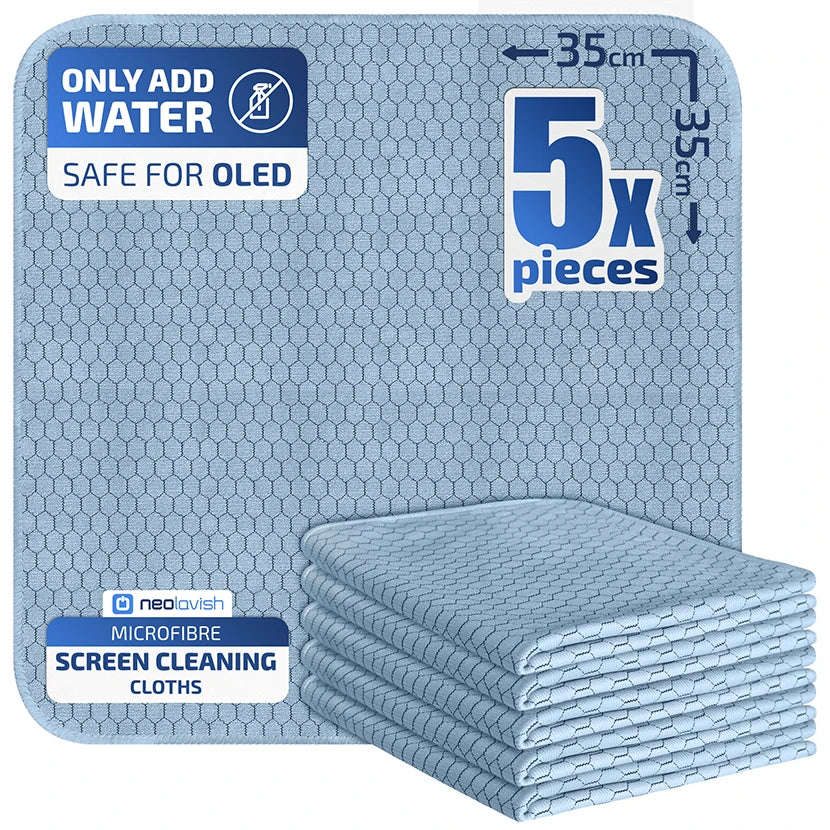 Neolavish Microfiber Screen Cleaning Cloth – 5 Pack